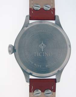 Ticino 44mm Automatic Type B Dial Pilot Watch  