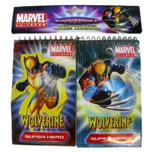  Marvel Comics Wolverine Memo Pad   X men 2pack Writing 