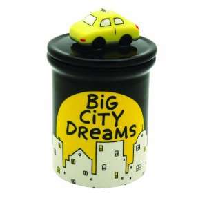   Is Mud by Lorrie Veasey Big City Dreams Jar, 6 Inch: Kitchen & Dining