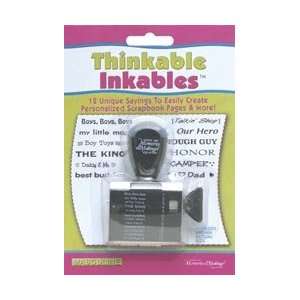  Leisure Arts Thinkable Inkable Stamp Masculine; 2 Items 