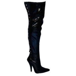  Womens Thigh High Lace Up Boots (Large): Toys & Games