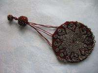 Antique Victorian Crocheted w/ Cut Steel Beads Coin Purse  