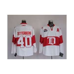  Zetterberg #40 NHL Detroit Red Wings White/red Hockey 