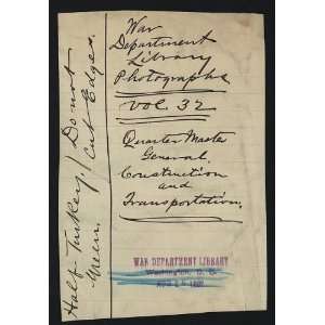   Department Library Photographs,hand written bindery