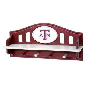  Texas A&M Aggies Shelf with Coat Hangers 