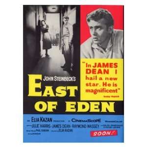  Retro Movie Prints East Of Eden   James Dean Print 