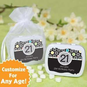   : Custom Birthday Party   Personalized Mint Tin Favors: Toys & Games
