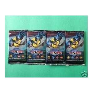  Marvel Vision Collectible Embossed Trading Card Packs x 4 