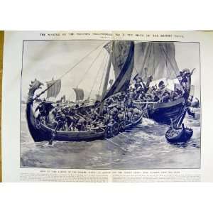  1912 British Navy King Alfred Viking Boat Egypt Sollum 