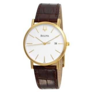 Bulova Dress 97B100 Quartz movement White dial watch NEW  
