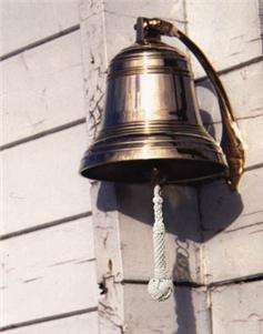 Nautical Solid Cast Brass Ships Bell Bronze Finish 8  