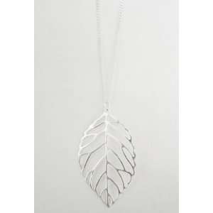  Bita Pourtavoosi Silver Leaf Necklace Bita Pourtavoosi 