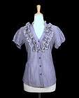 NWOT Anthropologie Blue Book Blouse by Odille Sz 10 Poi