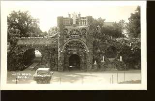 Grotto of the Redemption RPPC West Bend IA PC Postcard  