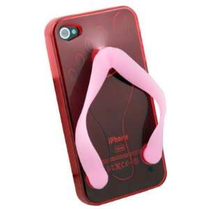  Cute Shoe Design Red Color TPU Case For iPhone 4G: Cell 