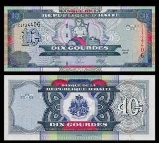 10 GOURDES Banknote HAITI   2004   Catherine FLON   UNC  