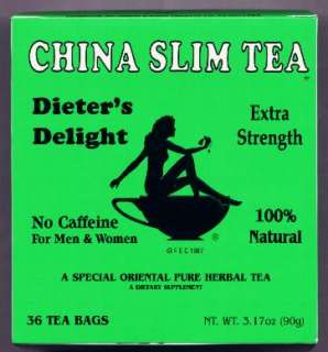   Weight with China Slim Natural Herbal Diet Tea. 613302880043  