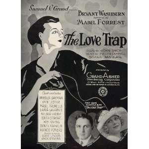  1923 Ad Silent Film Love Trap John Ince Samuel V. Grand 