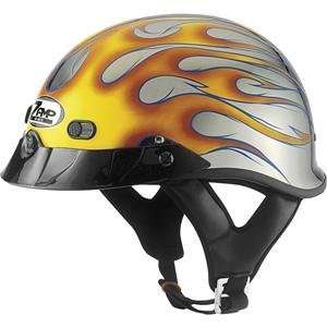  Zamp S 2 Flame Helmet   Small/Chrome Flame: Automotive