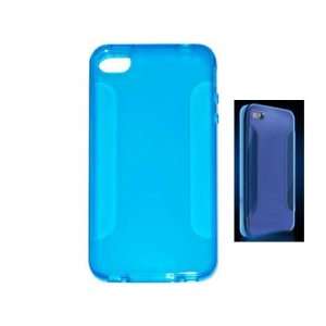  Blue Crystal Blade TPU Gel Case Cover Skin for iPhone 4 4G 