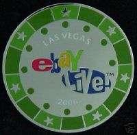  Live 2006 ~ Las Vegas Poker Chip Pin ~ Light Green  