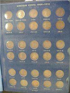 1909 1940 LINCOLN PENNY COMPLETE SET WITH 1909 S VDB 1914 D 1931 S 