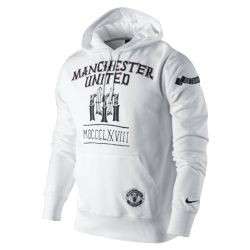   Manchester United Hooded Soccer Top 2011 2012 Brand New White  