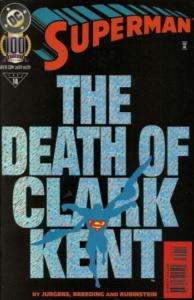 1995 ONE SHOT DC COMIC SUPERMAN THE DEATH OF CLARK KENT  