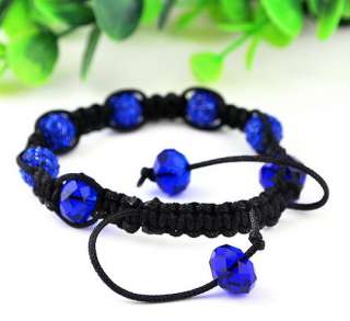 DIY Charms Bangle 12pcs Disco Crystal Ball Beads bracelet Xmas 9mm 