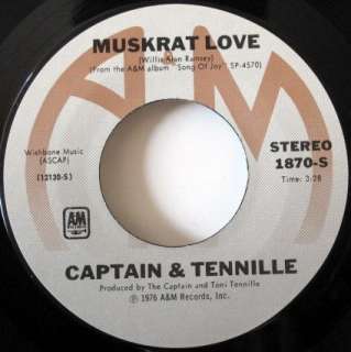 CAPTAIN & TENNILLE Muskrat Love 45 RPM NM  