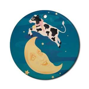  Ornament (Round) Cow Jumped Over the Moon 