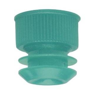   208I3 Test Tube Cap, Flange type, 16mm, Green Color (Pack of 25