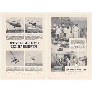   Helicopters Around the World 2 Page Print Ad (46559): Home & Kitchen
