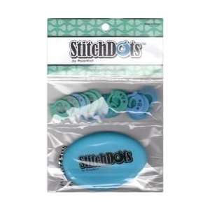    StitchDots Stitch Markers Blue & Green Arts, Crafts & Sewing