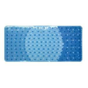 Ginsey Home Solutions Triple Touch Vinyl Bath Mat, Blue:  