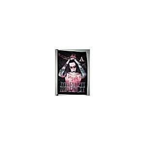   : Marilyn Manson 5x3 Feet Cloth Textile Fabric Poster: Home & Kitchen