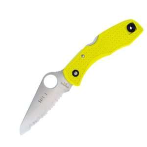  Salt 1 Yellow FRN Handle Serrated