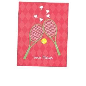  Note Cards Love Match (8X): Sports & Outdoors