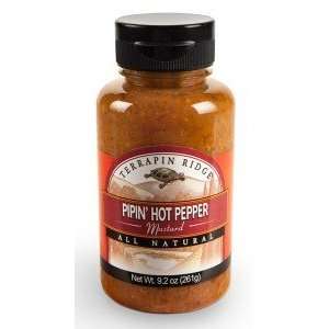Terrapin Ridge Pipin Hot Pepper Mustard  Grocery & Gourmet 
