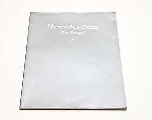 1983 Mercedes Benz full range large sales brochure  