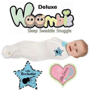 New Deluxe WOOMBIE Baby Swaddle Princess or Rockstar  
