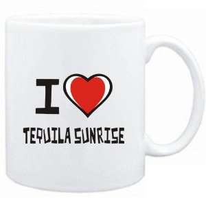    Mug White I love Tequila Sunrise  Drinks: Sports & Outdoors