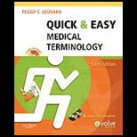 Quick and Easy Medical Terminology   With 3 CDs 6TH Edition, Peggy C 