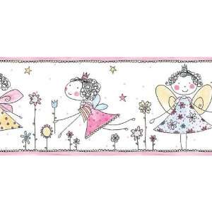  Wish Upon A Star Fairy Pink Wallpaper Border Baby
