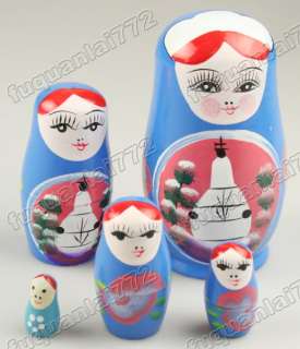 You are bidding on handmade set of 5 pcs russian stacking 