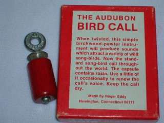 ROGER EDDY AUDUBON BIRD CALL TWIST TO ATTRACT SONG BIRDS VINTAGE 