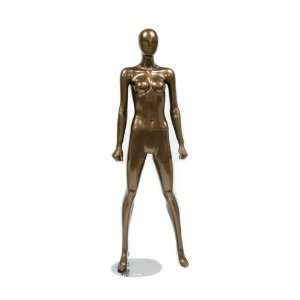  Standing Female Mannequin   Shiny Metallic Bronze: Arts 