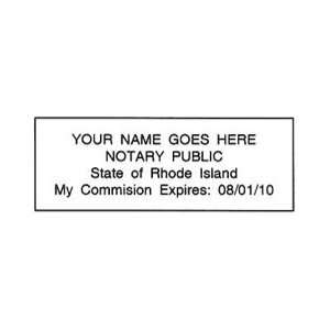  Pre Ink Notary Stamp   Rhode Island: Office Products