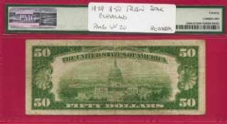 1929 $50 STAR Fed Res Bank Note ~ Cleveland FR 1880 D* PCGS VF 20 