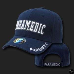 NAVY BLUE PARAMEDIC EMT BASEBALL CAP CAPS HAT HATS  
